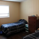 transitional housing bedroom